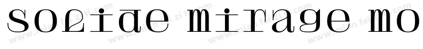 solide mirage mono字体转换